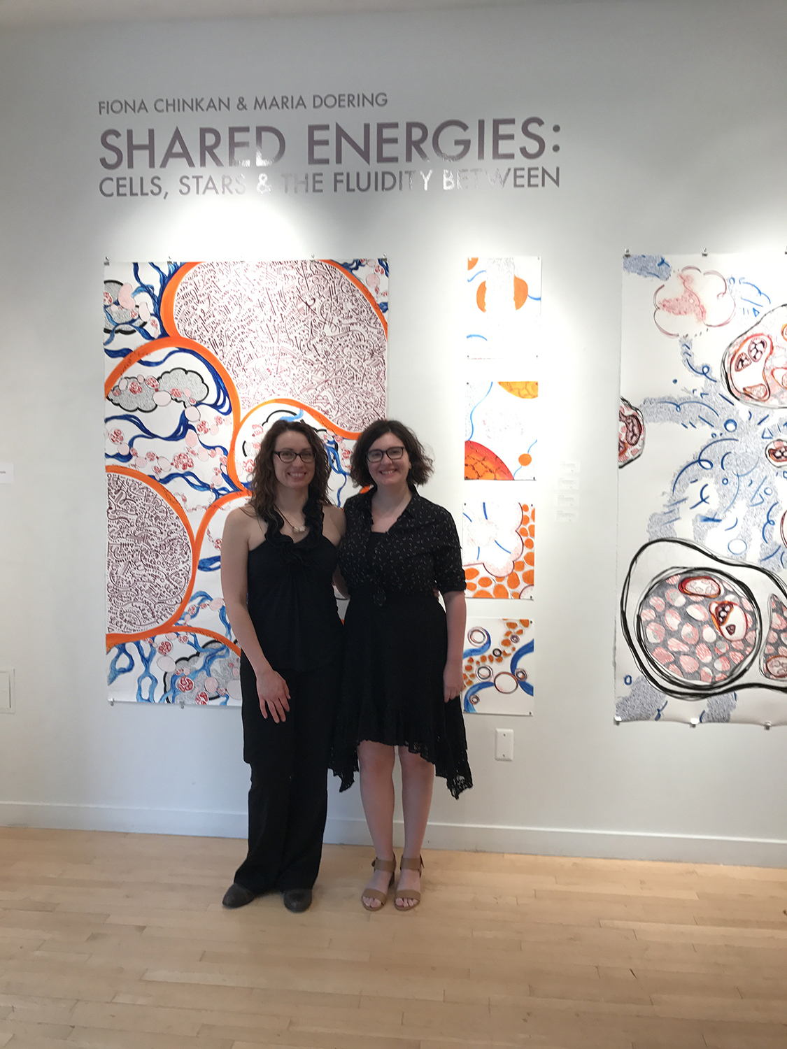 The Artists at the Opening of the Shared Energies Project, May 2017