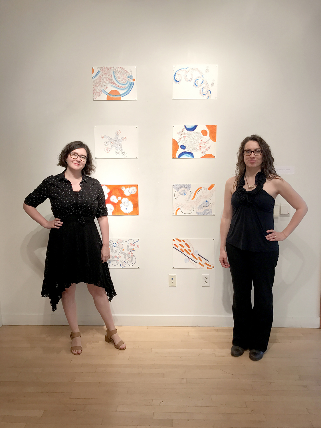 The Artists at the Opening reception, Taplin Gallery May 2017