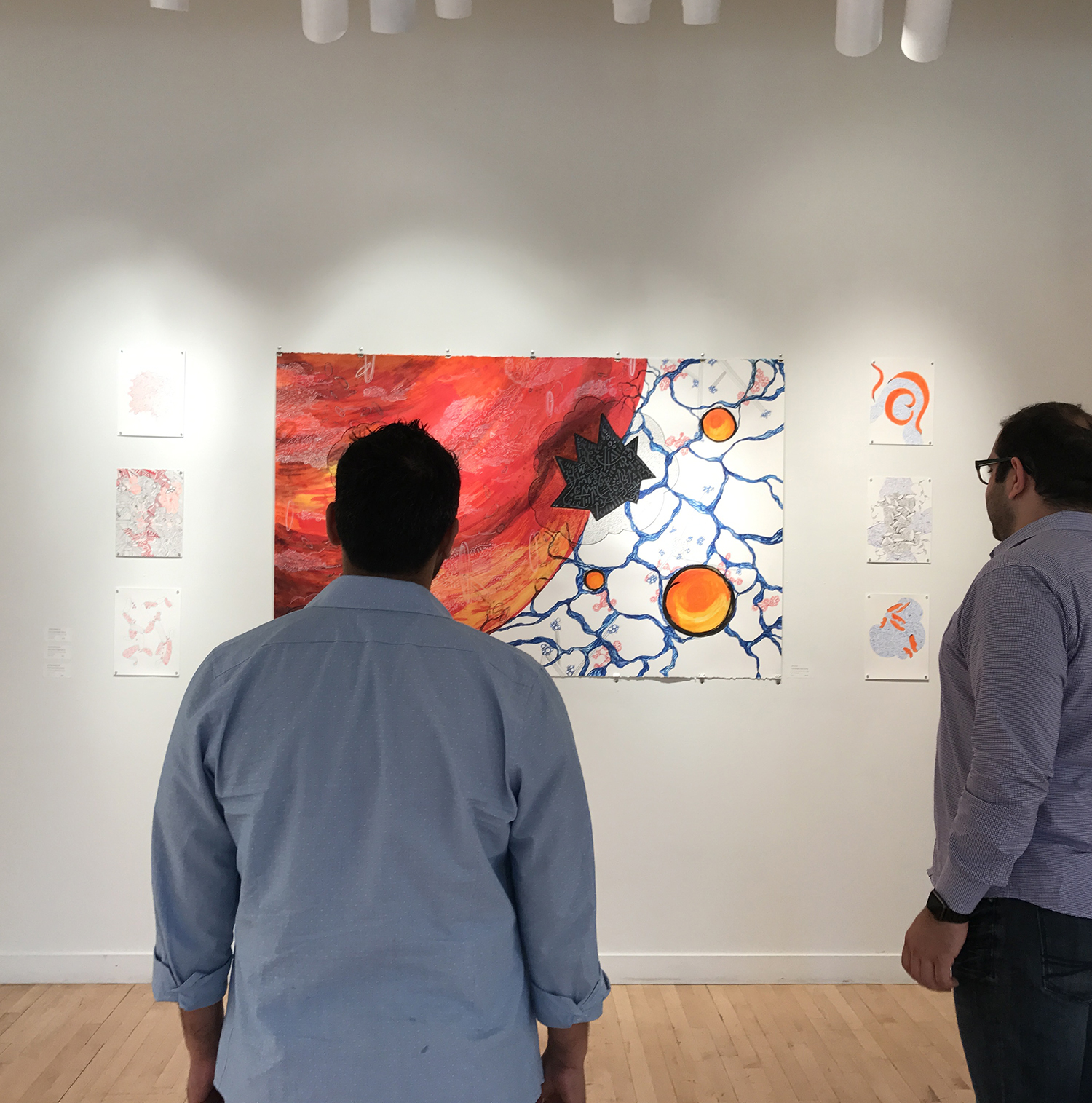 Visitors at the Opening reception of the Shared Energies project, Princeton 2017